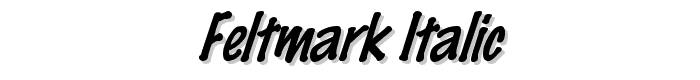 FeltMark Italic font